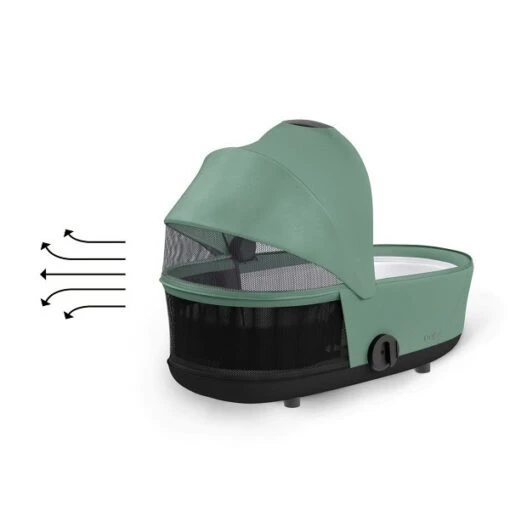 CYBEX MIOS LUX Babywanne Leaf Green New Generation -Roba Verkäufe 2024 cyb 23 int y225 mios cot legr airventilation print medium