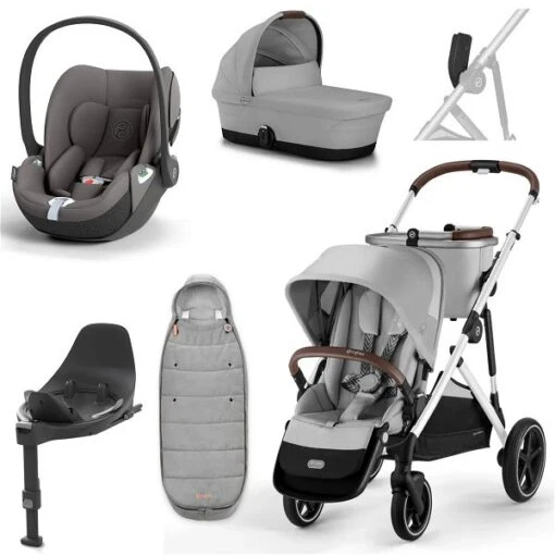 CYBEX Gazelle S Kinderwagen Lava Grey + Cloud T I-Size + Zubehör Bundle -Roba Verkäufe 2024 cybex gazelle bundle 1002450891