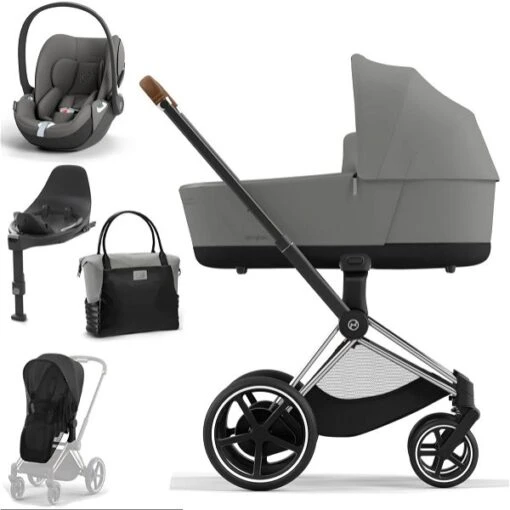 CYBEX E-PRIAM Kinderwagen Mirage Grey Bundle New Generation Inkl. 8 Zubehörartikel -Roba Verkäufe 2024 cybex e priam kinderwagen mirage grey bundle