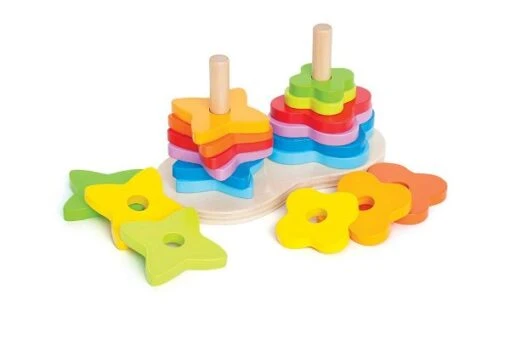 Hape Regenbogen Steckspiel E0406 -Roba Verkäufe 2024 e0406 double rainbow stacker 1