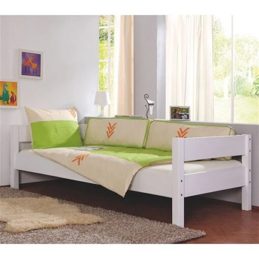 Relita NIK Einzelbett Buche Massiv Weiß 90 X 200 Cm -Roba Verkäufe 2024 eb nik weiss gr 1