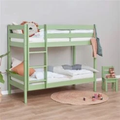 Hoppekids ECO Comfort Etagenbett Pale Green 70 X 160 Cm - Ohne Lattenroste -Roba Verkäufe 2024 etagenbett 70x160 green