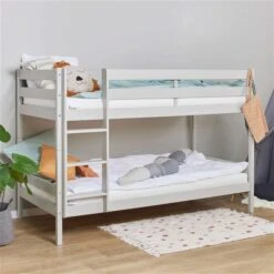 Hoppekids ECO Comfort Etagenbett Dove Grey 90x200 Cm - Ohne Lattenroste -Roba Verkäufe 2024 etagenbett 90x200 grey