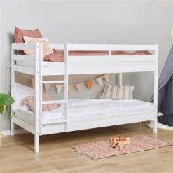 Hoppekids ECO Comfort Etagenbett Weiß 90x200 Cm - Ohne Lattenroste -Roba Verkäufe 2024 etagenbett 90x200 white 2