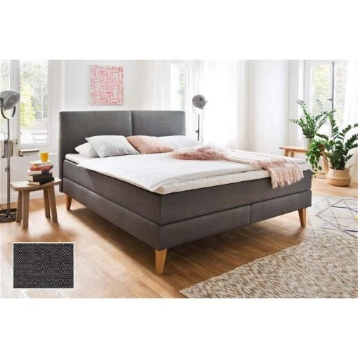 Meise Möbel Greta Boxspringbett 160 X 200 Cm Anthrazit Stoff - Inklusive Lieferung -Roba Verkäufe 2024 greta porto anthrazit 35 mit detail stoff 8782 17b fein gr 2