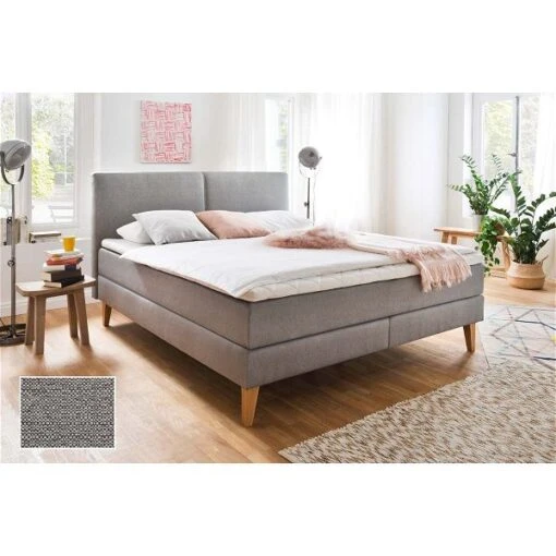 Meise Möbel Greta Boxspringbett 180 X 200 Cm Taupe Stoff - Inklusive Lieferung -Roba Verkäufe 2024 greta porto taupe mit detail stoff 8781 17b fein gr 3