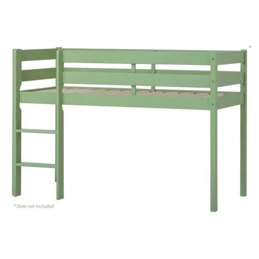 Hoppekids ECO Comfort Halbhohes Bett Pale Green 70 X 160 Cm - Ohne Lattenrost -Roba Verkäufe 2024