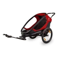 Hamax Outback Fahrradanhänger Rot/Schwarz Inkl. Deichsel & Buggyrad -Roba Verkäufe 2024 ham400064 hamax outback one red black