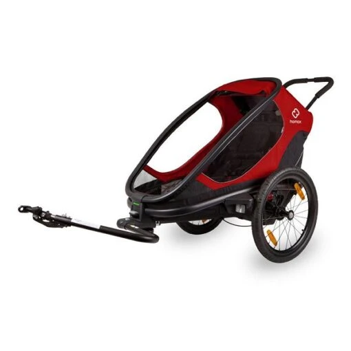 Hamax Outback One Fahrradanhänger Rot / Schwarz Inkl. Deichsel & Buggyrad -Roba Verkäufe 2024 ham400065 hamax outback one red black