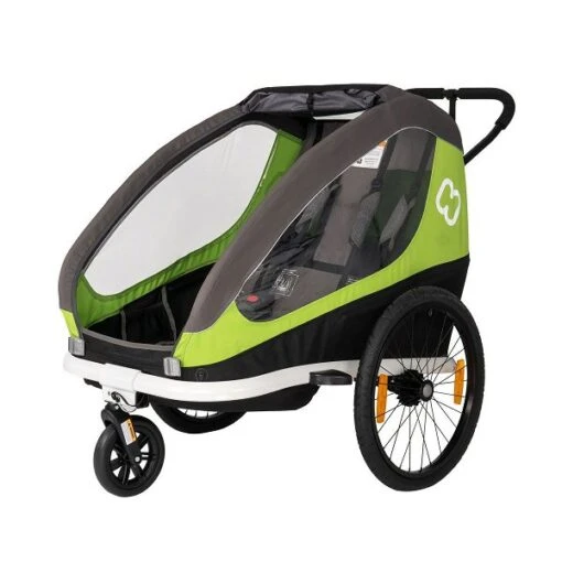 Hamax Traveller Fahrradanhänger Grün/Grau Inkl. Deichsel & Buggyrad -Roba Verkäufe 2024 ham40050 stroller 1