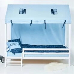 Hoppekids Hausbett ECO Dream 90x200cm Weiß - Mit Leiter -Roba Verkäufe 2024 hausbett 90x200 weiss 1