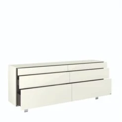 Hülsta Neo Sideboard 6 Schubkästen Lack Weiß -Roba Verkäufe 2024 huelsta neo 134452f4