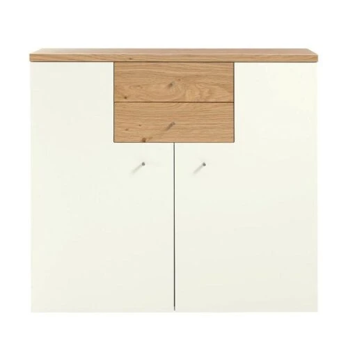 Now! Time By Hülsta Highboard 2 Winkeltüren Natureiche/Lack-weiß -Roba Verkäufe 2024 huelsta now time 104955f4