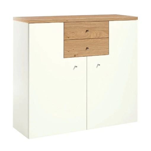 Now! Time By Hülsta Highboard 2 Winkeltüren Natureiche/Lack-weiß -Roba Verkäufe 2024 huelsta now time 104956f4