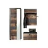 Trendteam Indy Garderoben-Set 3-teilig Old Wood / Graphit Grau | Planeel, Bank, Schrank -Roba Verkäufe 2024 indy gd 1879 916 23 frontal freitseller