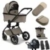 Moon Gio Plus Kombi-Kinderwagen Mud/black Chrome Zubehör Bundle -Roba Verkäufe 2024 k24 gioplus 64940610 wanne mud 622 6 backleft zubehoer bundle