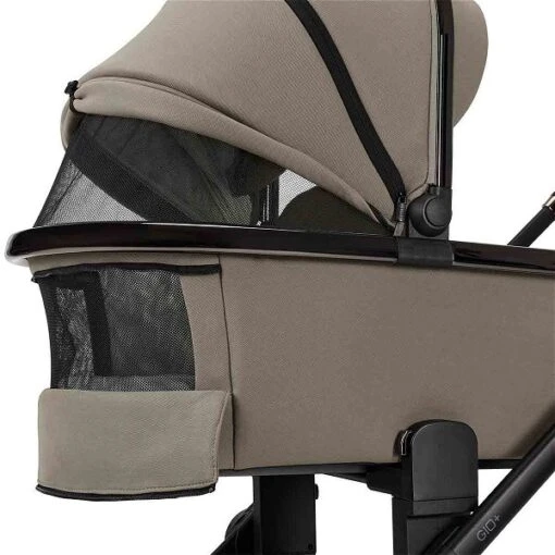 Moon Gio Plus Kombi-Kinderwagen Mud/black Chrome Zubehör Bundle -Roba Verkäufe 2024 k24 gioplus 64940610 wannenfensteroffen mud 622 1