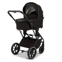 Moon Piú Kombi-Kinderwagen Black/black Matt Zubehör Bundle -Roba Verkäufe 2024 k24 piu 64960630 wanne black 633 4 backright 1