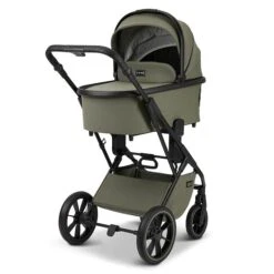 Moon Piú Kombi-Kinderwagen Moss Green/black Matt Zubehör Bundle -Roba Verkäufe 2024 k24 piu 64960630 wanne mossgreen 655 4 backright 1