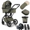 Moon Piú Kombi-Kinderwagen Moss Green/black Matt Zubehör Bundle -Roba Verkäufe 2024 k24 piu 64960630 wanne mossgreen 655 6 backleft zubehoer bundle