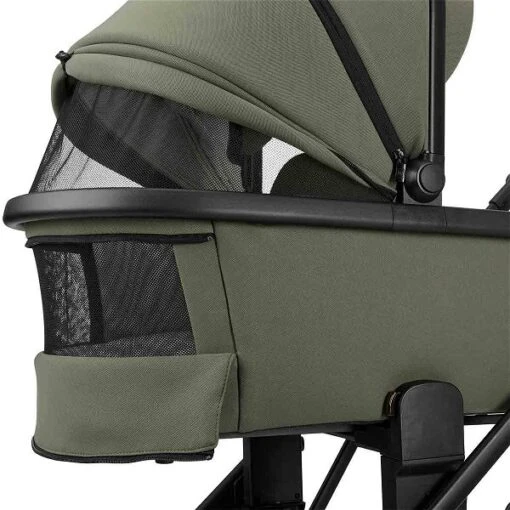 Moon Piú Kombi-Kinderwagen Moss Green/black Matt Zubehör Bundle -Roba Verkäufe 2024 k24 piu 64960630 wannenfensteroffen mossgreen 655 1