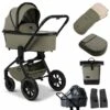 Moon Resea Plus Kinderwagen Moss Green/black Matt Zubehör Bundle -Roba Verkäufe 2024 k24 reseaplus 64940530 wanne mossgreen 655 6 backleft zubehoer bundle