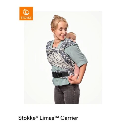 Stokke® Limas™ Plus Babytrage Valerian Mint -Roba Verkäufe 2024 limasplus floralslate back 220425 0583 rt 1