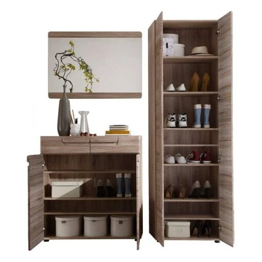 Trendteam Malea Garderobe 170x188x38 Cm Eiche San Remo Hell -Roba Verkäufe 2024 malea garderobe 1324 921 90 milieu fronal alles offen freisteller gr 1