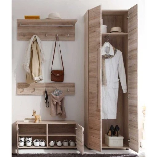 Trendteam Malea Garderobe 168x188x38 Cm Eiche San Remo Hell -Roba Verkäufe 2024 malea gd 1324 911 90 milieu 01 geoeffnet gr 1