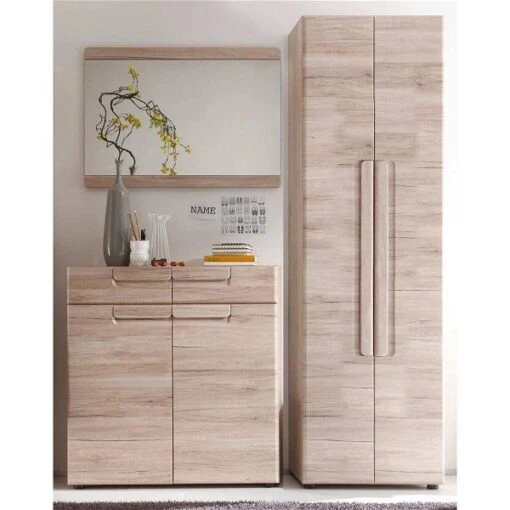 Trendteam Malea Garderobe 170x188x38 Cm Eiche San Remo Hell -Roba Verkäufe 2024 malea gd 1324 921 90 frontal 02 gr 1