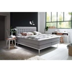 Meise Möbel Massello Boxspringbett 180 X 200 Cm Hellgrau Stoff - Inklusive Lieferung -Roba Verkäufe 2024 massello hellgrau 31 fuesse leisten weiss 9225 17 fein gr 2