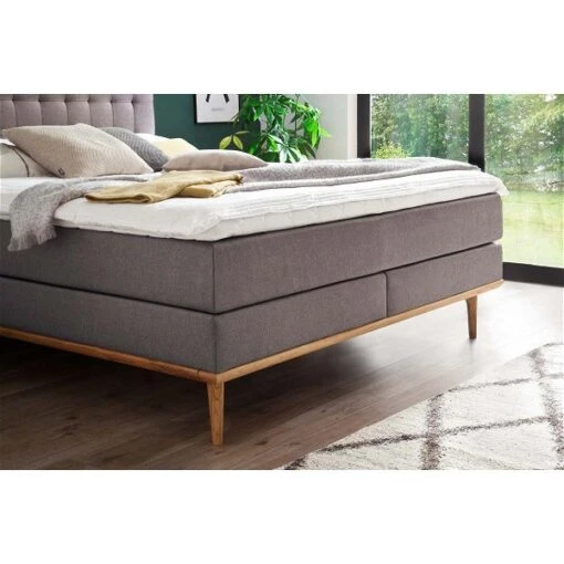 Meise Möbel Massello Boxspringbett 180 X 200 Cm Anthrazit Stoff - Inklusive Lieferung -Roba Verkäufe 2024 massello taupe 34 kt gesteppt fuesse und leistenset eichefarbig detail 9396 17 fein gr 2