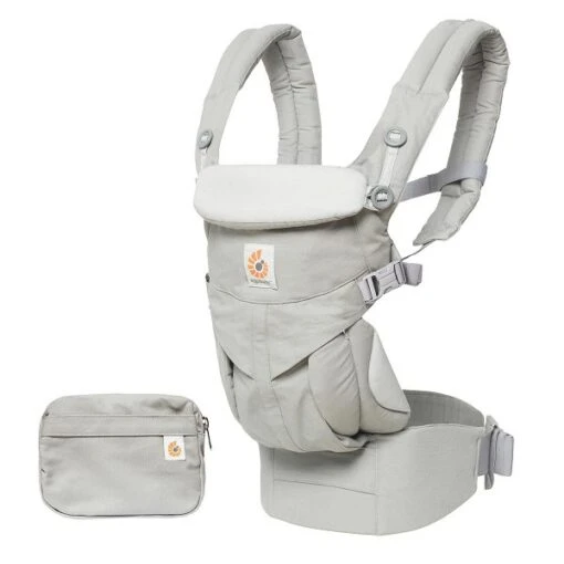 Ergobaby Omni 360 Babytrage Pearl Grey -Roba Verkäufe 2024 omni 360 pearl grey product 01 w pouch