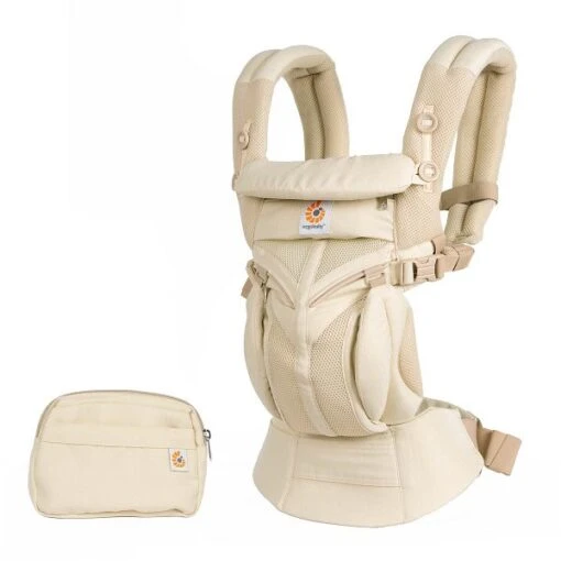 Ergobaby Omni 360 Cool Air Mesh Natural Weave Babytrage -Roba Verkäufe 2024 omnicam bcs360pnatwve naturalweave 001 w pouche