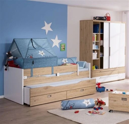 Paidi Fionn Jugendzimmer Mit Breitem Schrank Mit Umbaufähigem Kojenbett 90x200 Cm -Roba Verkäufe 2024 paidi fionn juzi milieu kojenbett 1