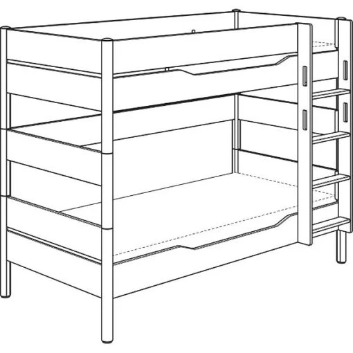 Paidi Ylvie Etagenbett 160 Cm Bettpfosten Kreideweiß Gerade Leiter 120x200 Cm -Roba Verkäufe 2024 paidi ylvie etgb 160 90x200 lgg 1158341 1 1 1