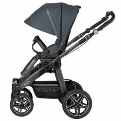 Hartan Rock It GTR Kinderwagen Bluestone (908) Mit Handbremse -Roba Verkäufe 2024 rock it 1200 178 908 gtr spowa ansicht seite mit ausgeklappter sonnenblende