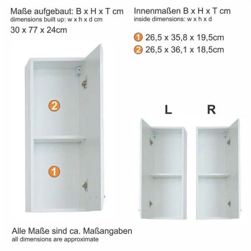 Trendteam Skin Hängeschrank Weiß Hochglanz -Roba Verkäufe 2024 skin bd 1116 501 01 frontal datenblatt