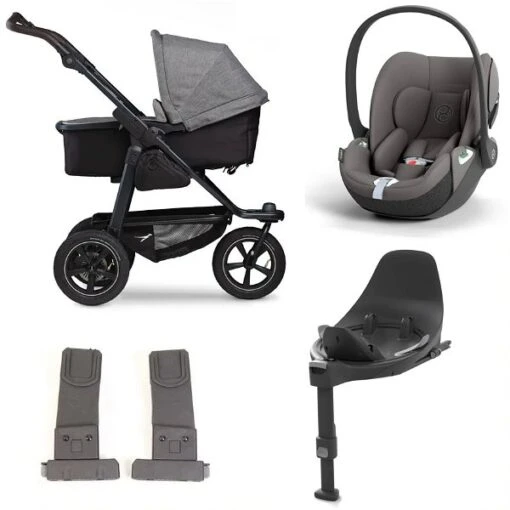 Tfk Mono 2 Kinderwagen Bundle Premium Grau Luftrad | CYBEX Cloud T I-Size + Base + Adapter -Roba Verkäufe 2024 tfk mono2 bundle 1001080511