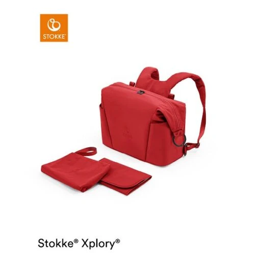 Stokke® Xplory® X Wickeltasche Ruby Red -Roba Verkäufe 2024 xplory x changingbag rubyred whatsincl 200923 015 rt