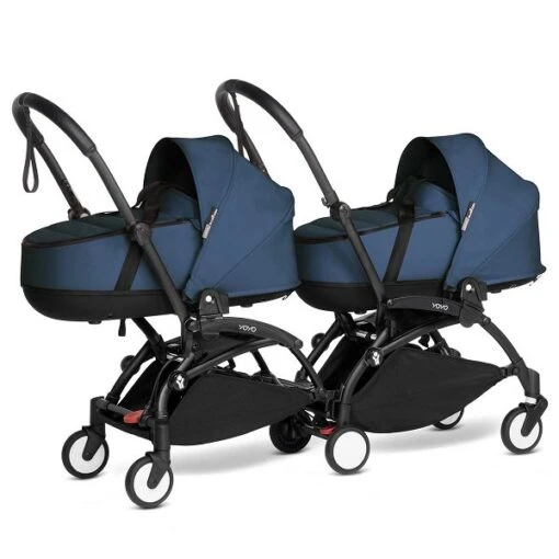 BABYZEN™ YOYO² Zwillingskinderwagen Navy Blue Gestell Black -Roba Verkäufe 2024 yoyo connect yoyo 2 3 4 twin bassinet black frame air france web