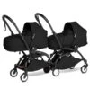 BABYZEN™ YOYO² Zwillingskinderwagen Black Gestell Black -Roba Verkäufe 2024 yoyo connect yoyo 2 3 4 twin bassinet black frame black web