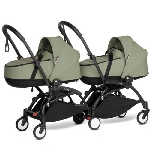 BABYZEN™ YOYO² Zwillingskinderwagen Olive Gestell Black -Roba Verkäufe 2024 yoyo connect yoyo 2 3 4 twin bassinet black frame olive web