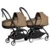 BABYZEN™ YOYO² Zwillingskinderwagen Toffee Gestell Black -Roba Verkäufe 2024 yoyo connect yoyo 2 3 4 twin bassinet black frame toffee web