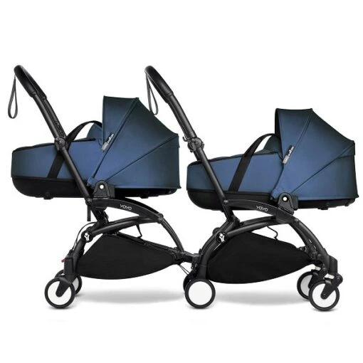 BABYZEN™ YOYO² Zwillingskinderwagen Navy Blue Gestell Black -Roba Verkäufe 2024 yoyo connect yoyo 2 profile twin bassinet black frame air france web