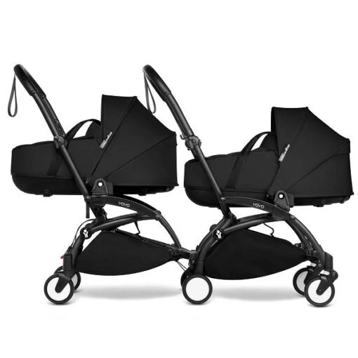 BABYZEN™ YOYO² Zwillingskinderwagen Black Gestell Black -Roba Verkäufe 2024 yoyo connect yoyo 2 profile twin bassinet black frame black web