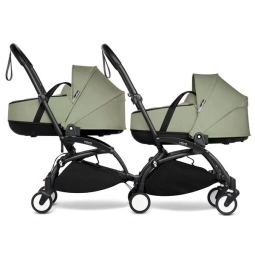 BABYZEN™ YOYO² Zwillingskinderwagen Olive Gestell Black -Roba Verkäufe 2024 yoyo connect yoyo 2 profile twin bassinet black frame olive web